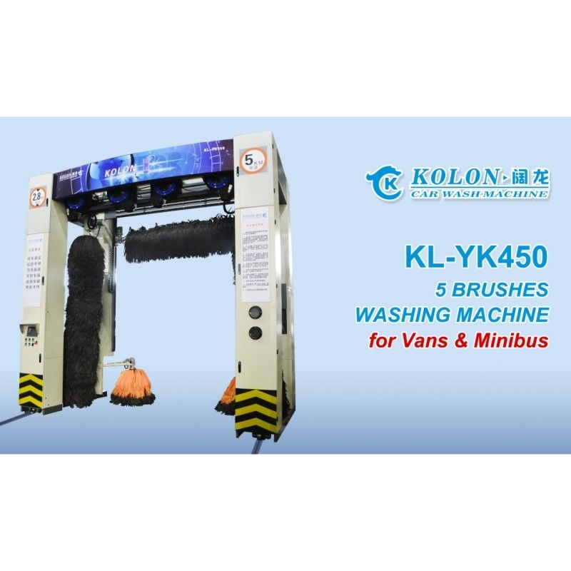 롤 오버 5 브러쉬 자동 버스 세탁기 불기 고정 KL-YK450 자동 버스 세탁기