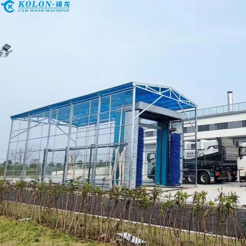 물 절약 전기 버스 세탁 시스템 PLC 제어로 80L / 자동차 물 소비